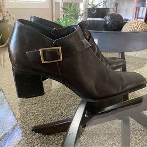 Franco Sarto Flex Brown Buckle Bootie